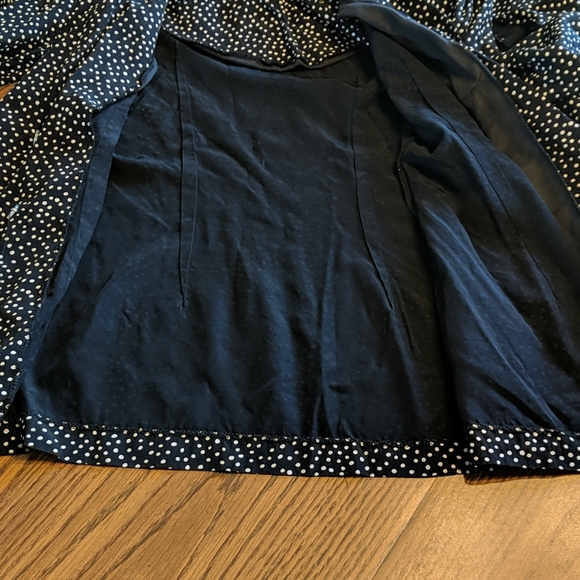 Vintage David Mitchell Black Polkadot Ruffle Skirt Blazer Suit Set Vtg 5/6 Med - Picture 15 of 16